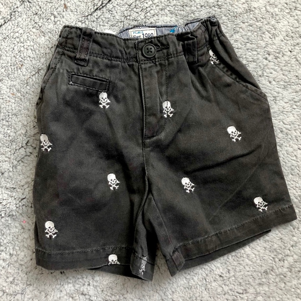 Children’s Place Charcoal Skull Shorts